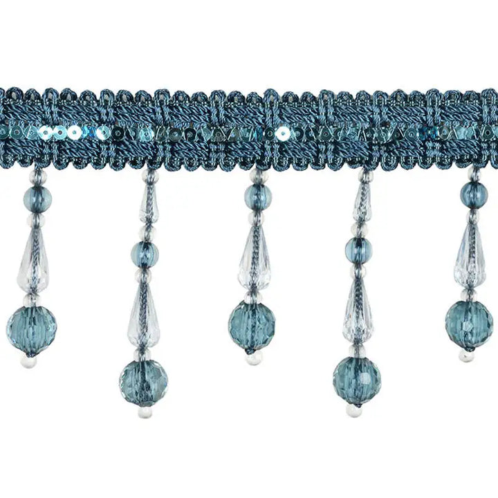 Malibu Metal Beaded Tassel Fringe Trim