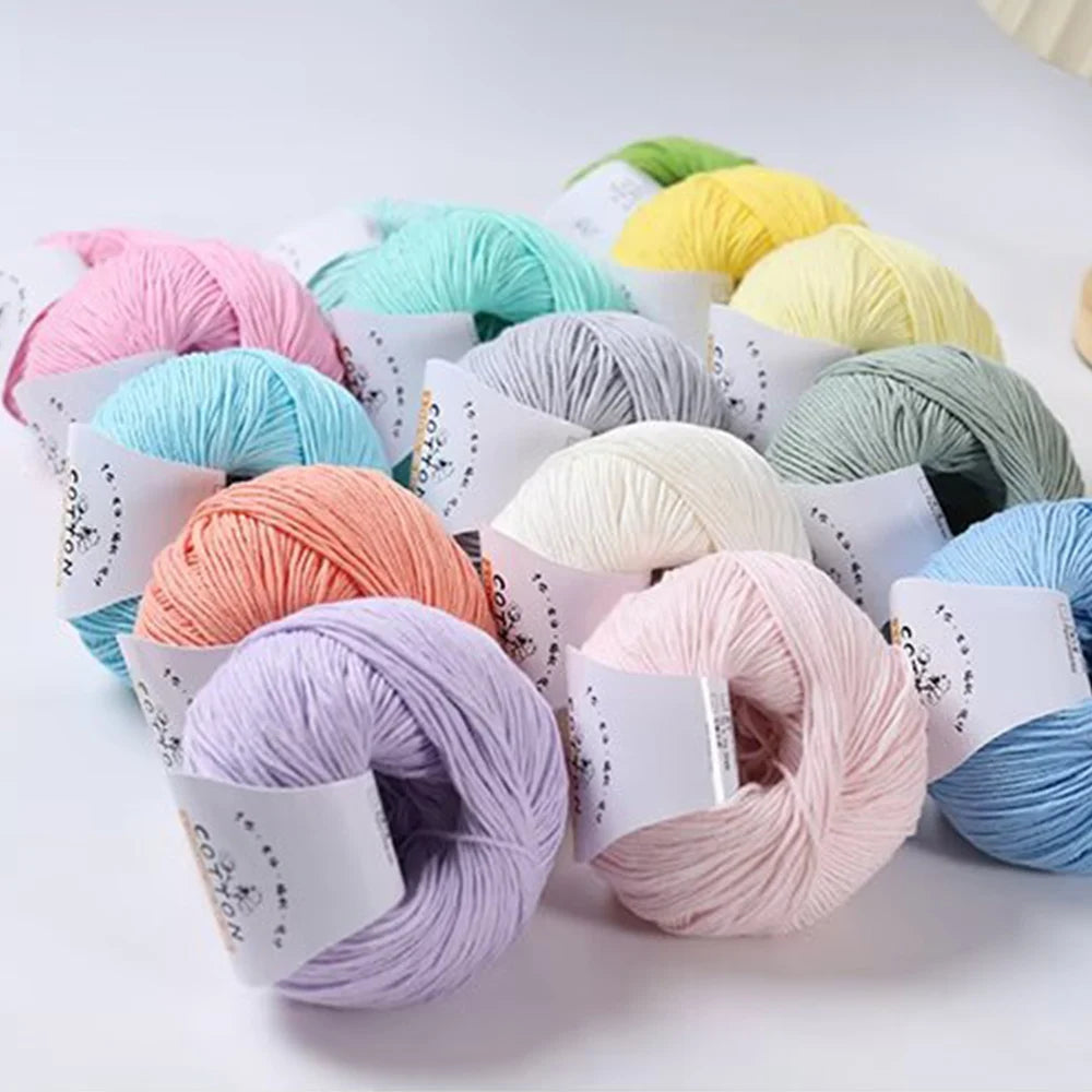 50g 100% Cotton Soft Colors Yarn Cotton