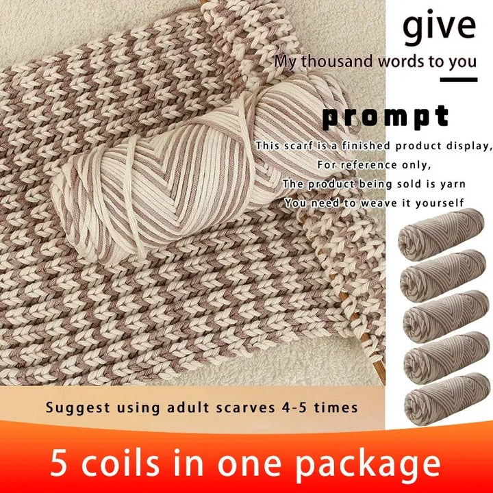 5 PC / Valentine's Soft Blended Cotton Yarn