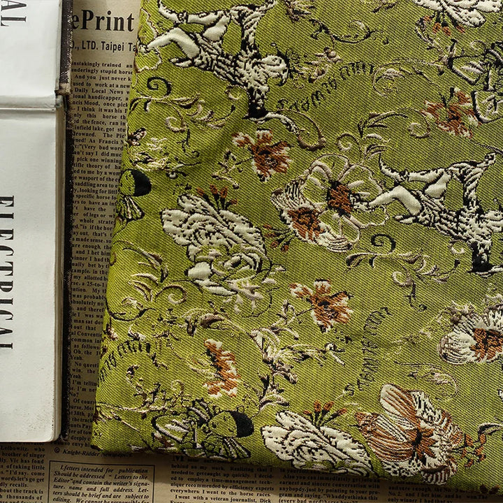 Oris Rose Flower Yarn Dyed Jacquard Fabric