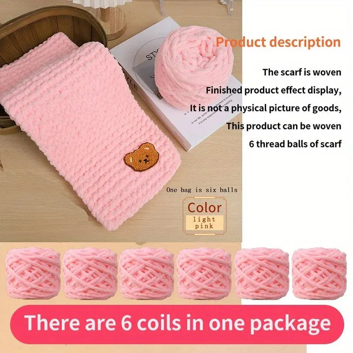 6 PC / Thread Thick Yarn Ball Set