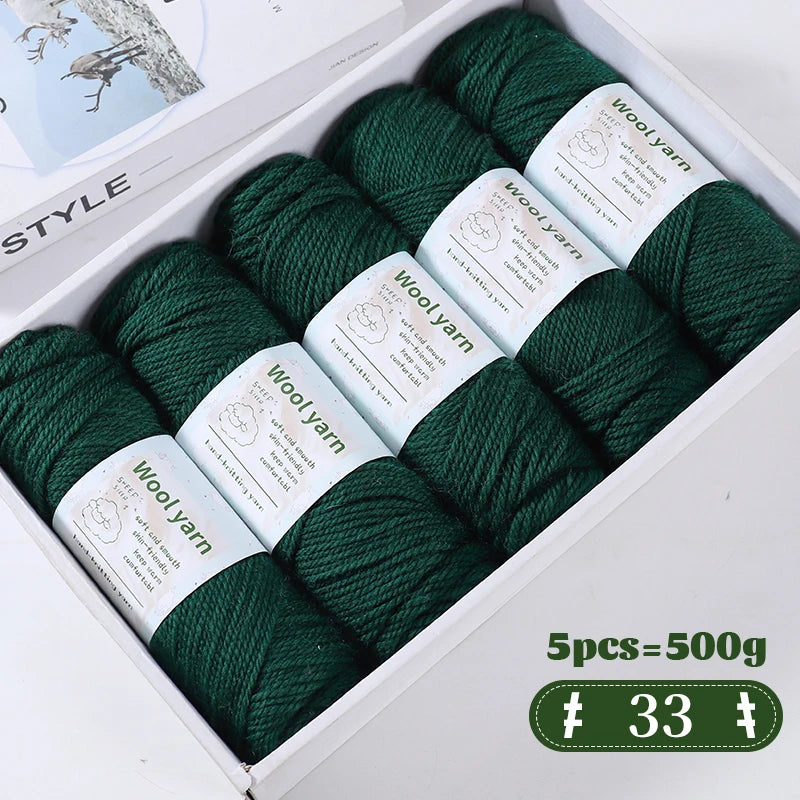 500g Gradient Color Rainbow Yarn