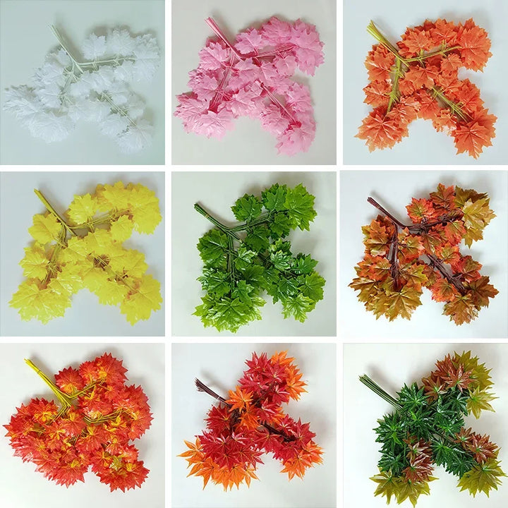 12pc Nuvola Artificial Banyan Leaf Leaves