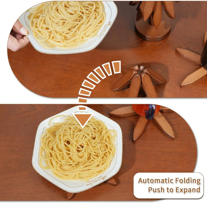 Tree-Shaped Foldable Trivet Set