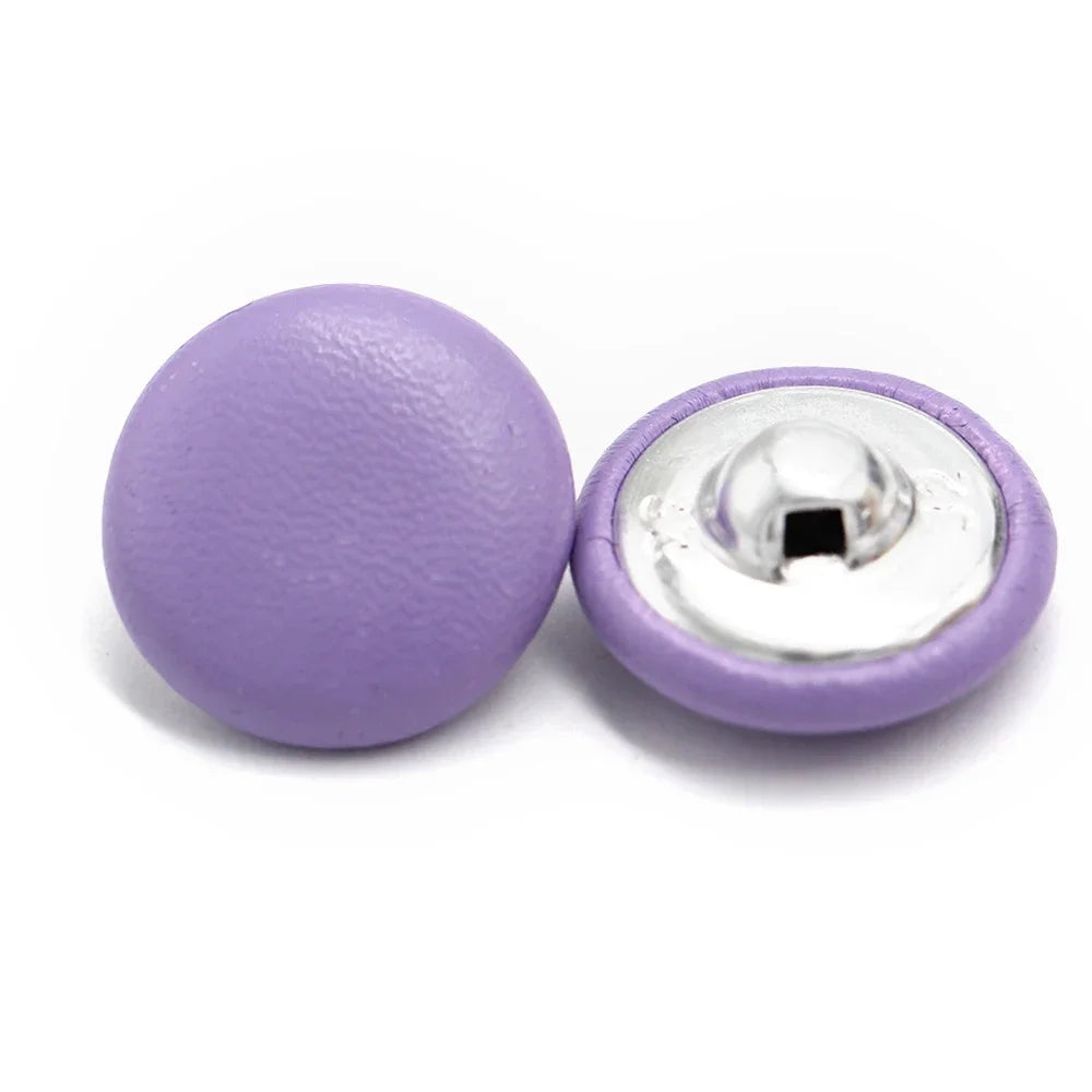 Retson 11/15/20/25/30mm Leather Covered Button - 10 PC