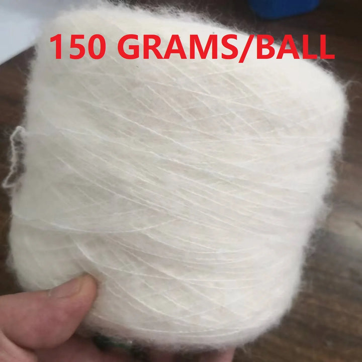 250g Ball Rainbow Faux Mohair Yarn