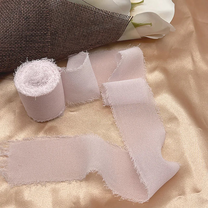 5 Meters / Chiffon Silk Flower Bouquet Wrap Decoration Ribbon