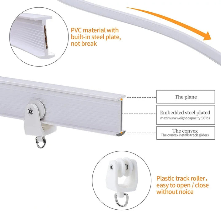 Bendable PVC Curtain Track