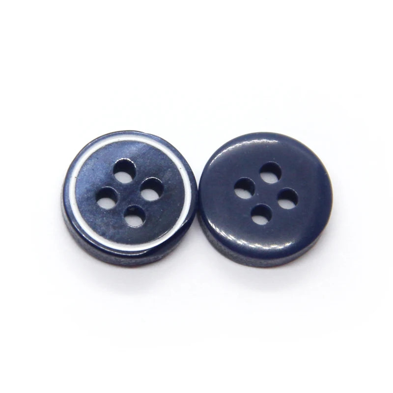 John 9/10/11mm Small Flat Color Shirt Button - 30 PC