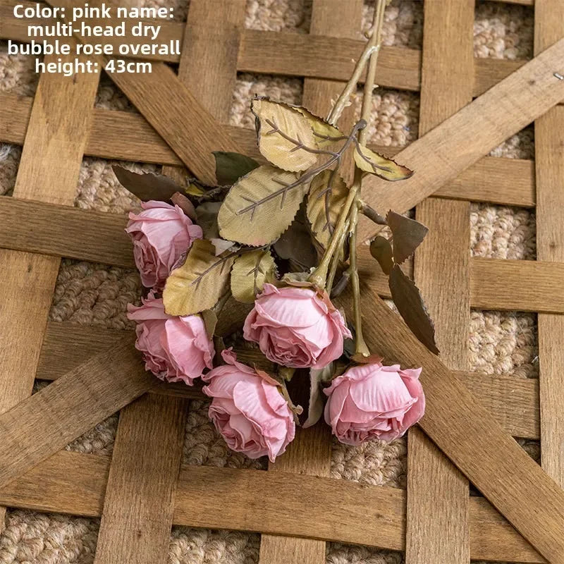 Breeze 43cm 6 Head Bubble Rose Artificial Flower