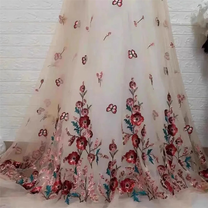 Nore Embroidered Tulle Lace Fabric