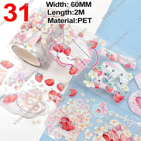 2 Meter / Flower PET Washi Tape