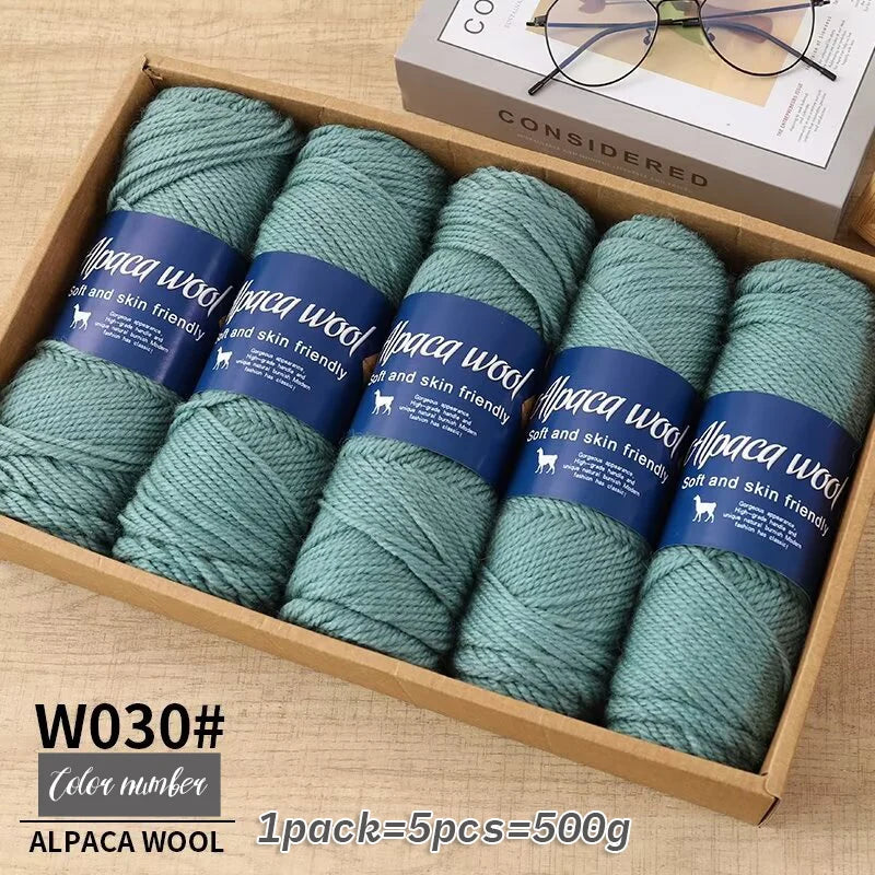 5 PC / Alpaca Wool Coarse Yarn