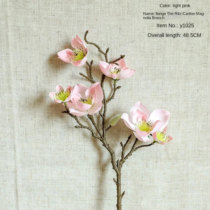 Dew 5 Head Francica Magnolia Artificial Flower