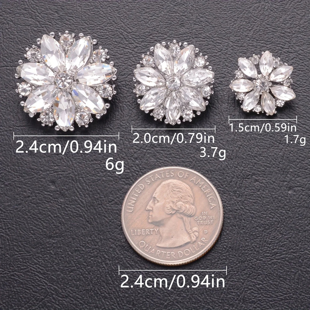 5 PC / Shumila Rhinestone Buttons