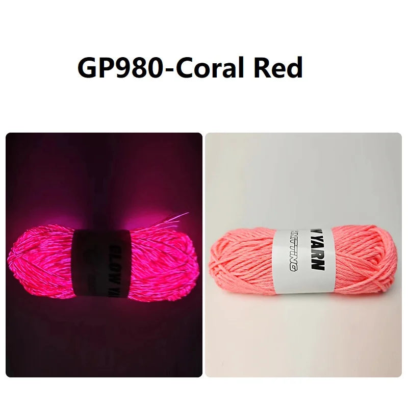 55 Meters Luminous Yarn Novel Functional Yarn Glow In The Dark Yarn