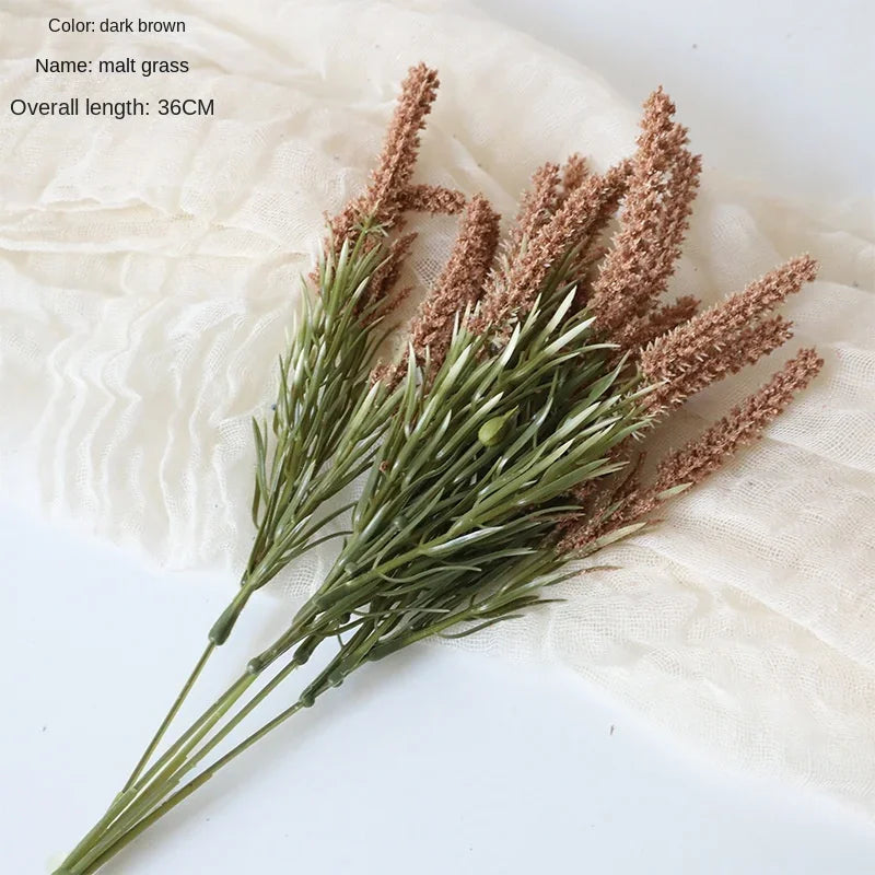 Rêve 13 inch Artificial Flower Malt Grass Plant
