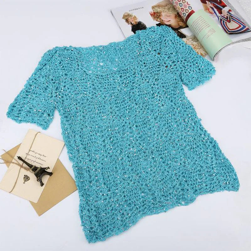 50g Metallic Sequin Yarn Sparkle Glitter