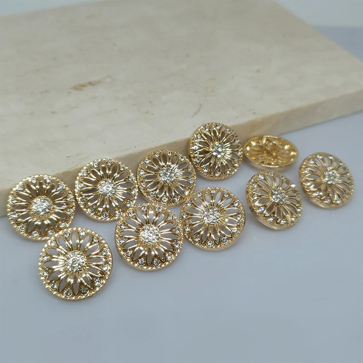 6 PC / Wyatt Rhinestone Buttons