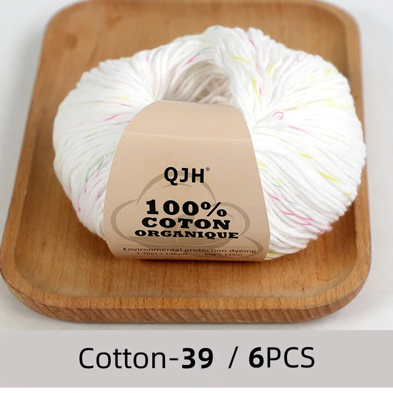 6 PC / 100% Egyptian Cotton Summer Soft Yarn