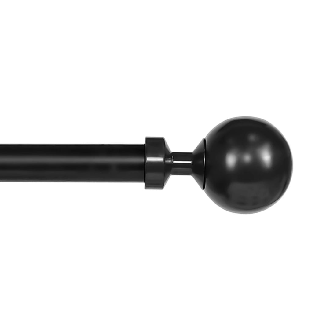 Kore 5/8 Inch Adjustable Heavy Duty Curtain Single Rod Set