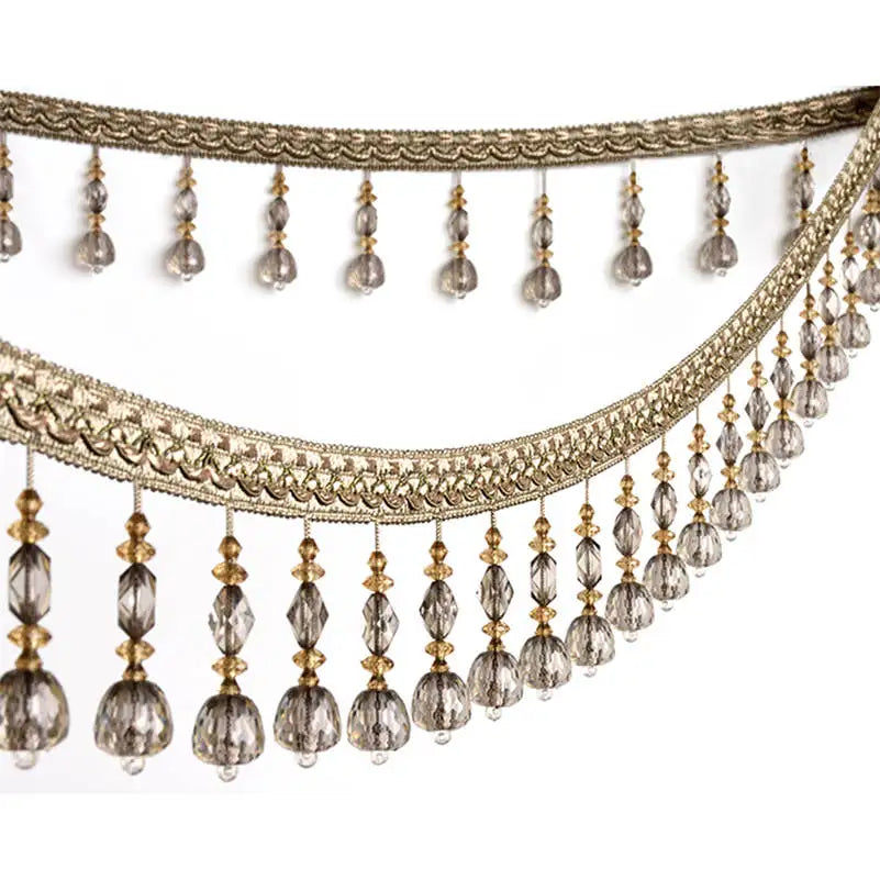 6 YARDS / Geros Beaded Tassel Fringe Trim