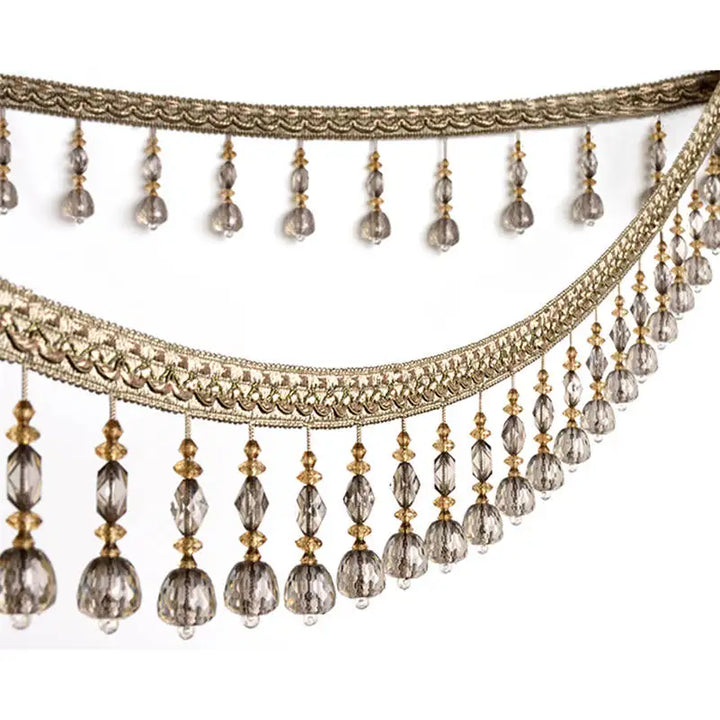 6 YARDS / Geros Beaded Tassel Fringe Trim