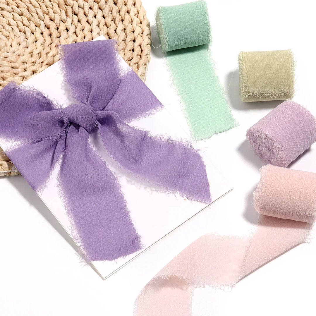 5 Yards / Chiffon Silk Like Ribbon