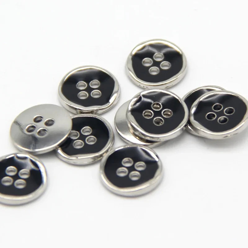 Celain 11mm Small Metal Button - 20 PC