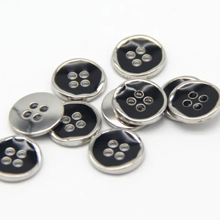 Celain 11mm Small Metal Button - 20 PC