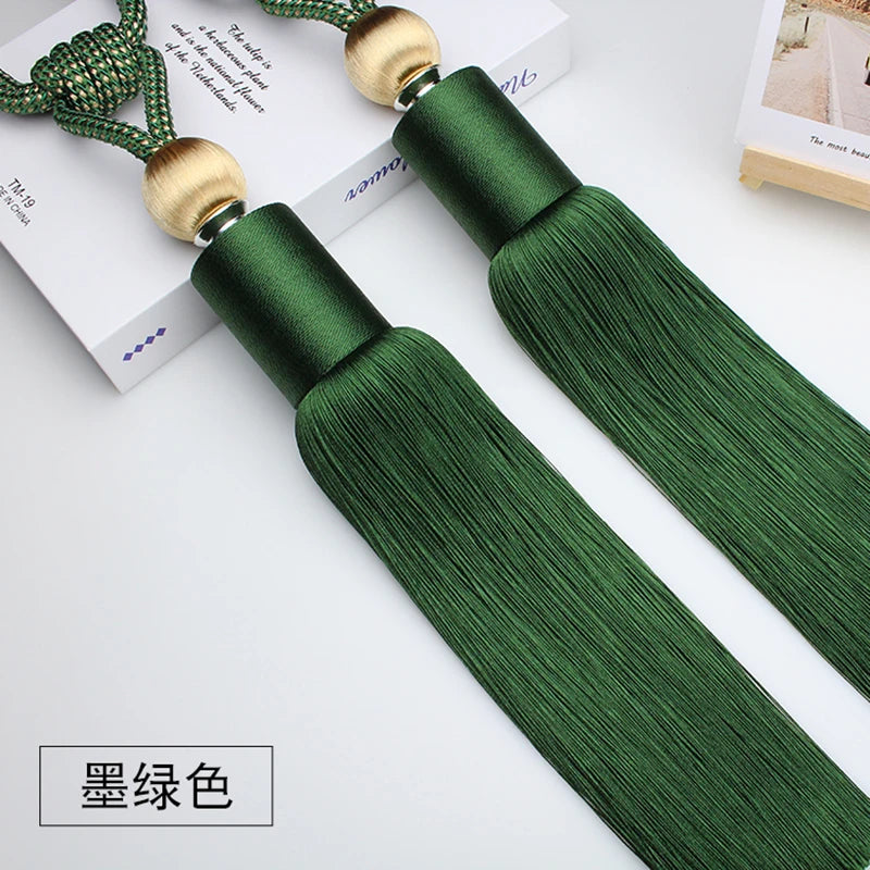 2 PC Vellor Curtain Tassel Tiebacks