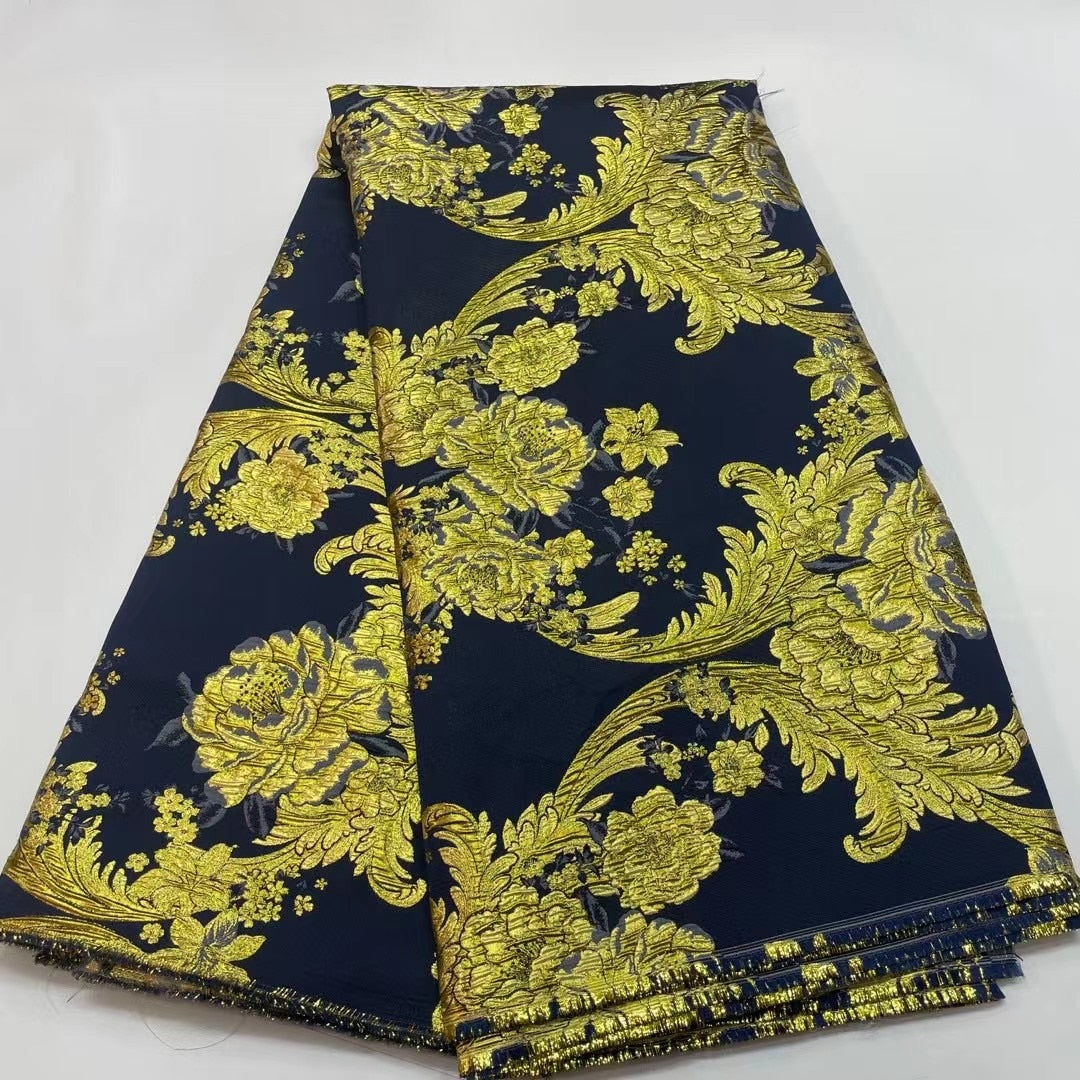 5 YARDS / 8 COLORS / Floral Damask Jacquard Brocade Woven Fashion Jacket Dress Fabric