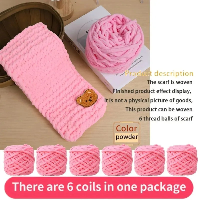 6 PC / Thread Thick Yarn Ball Set