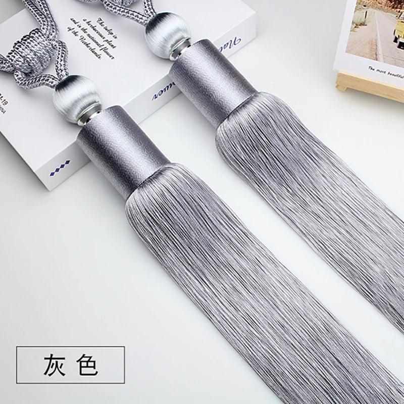 2 PC Vellor Curtain Tassel Tiebacks