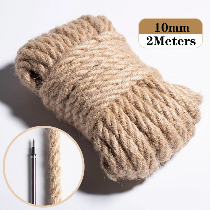 2 Meter / Natural Jute Crafts Rope String Ribbon