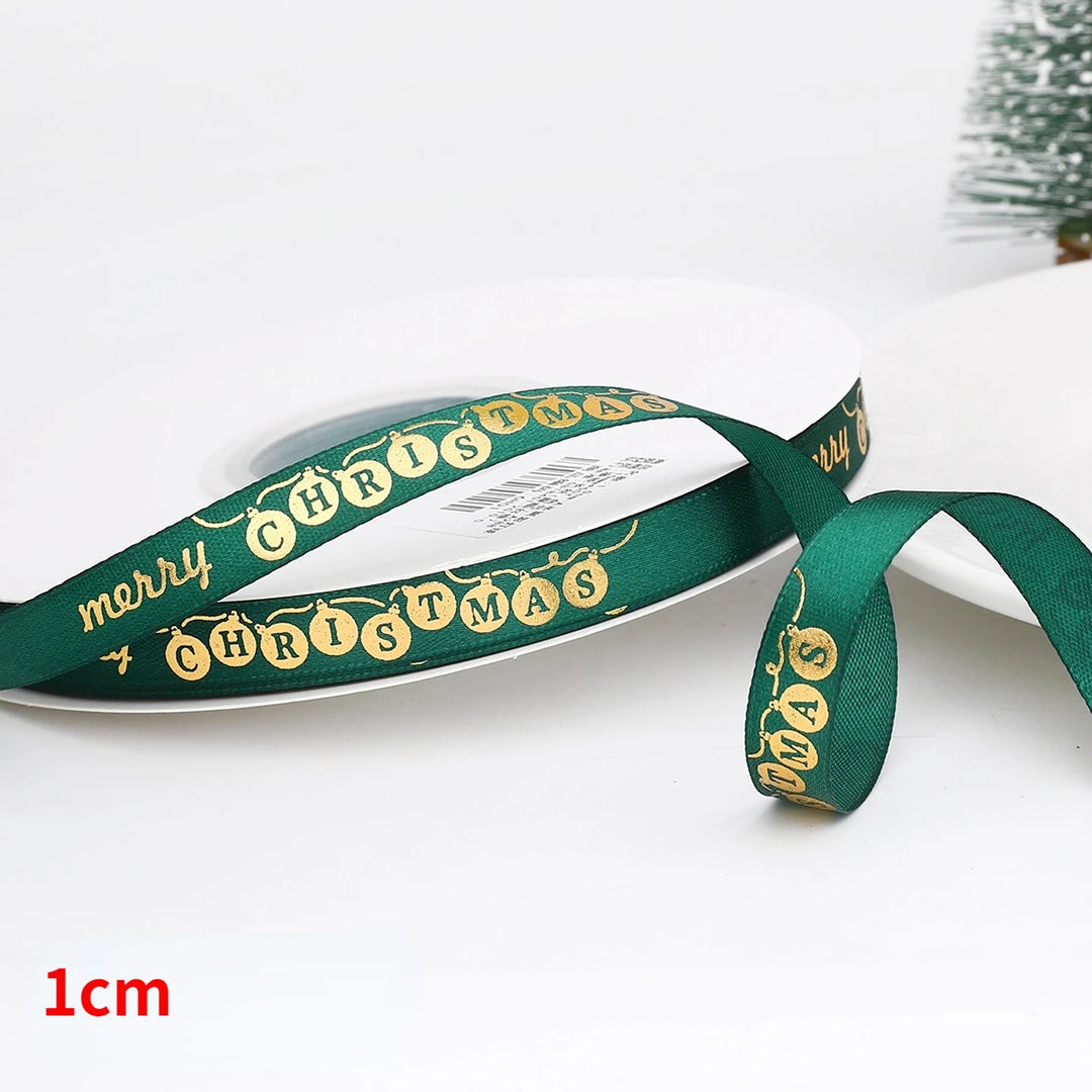 5 Yards / Polyester Printed Christmas Decoration Ribbon