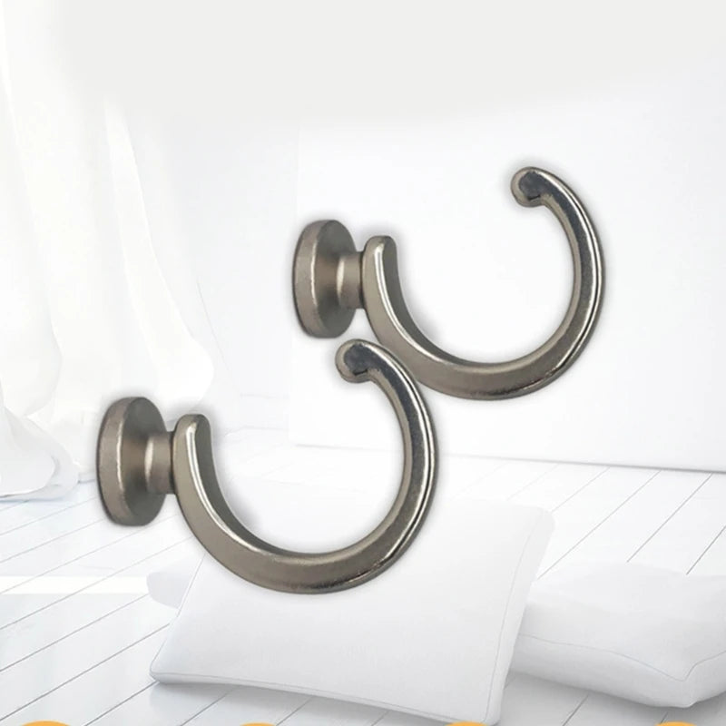 2 PC / Modern Shaped Metal Curtain Hook