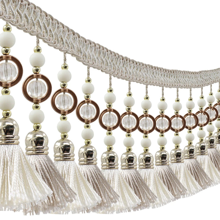 3 YD / Bravelle Tassel Beaded Fringe Trim