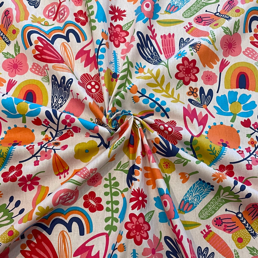 Niran Floral and Novelty Cotton Linen Fabric