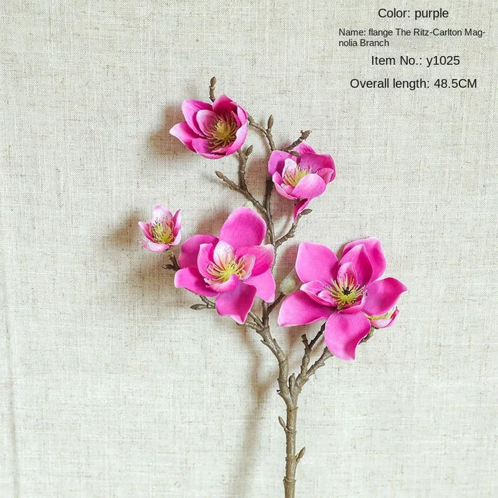 Dew 5 Head Francica Magnolia Artificial Flower