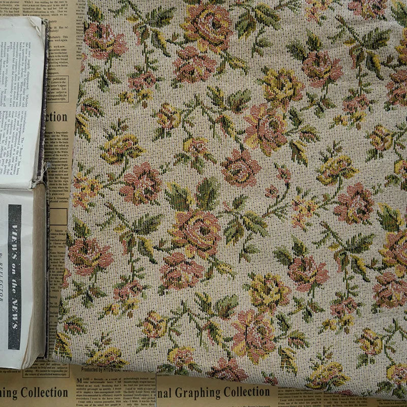 Inkoa Retro Rose Yarn Dyed Jacquard Fabric