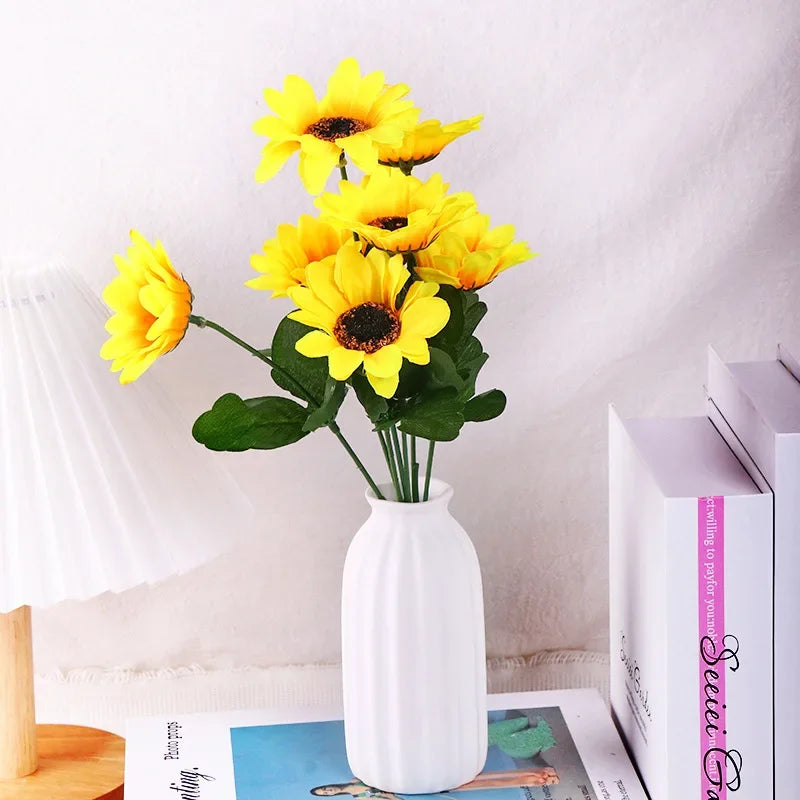 Lyra 7 Head Artificial Sun Flower