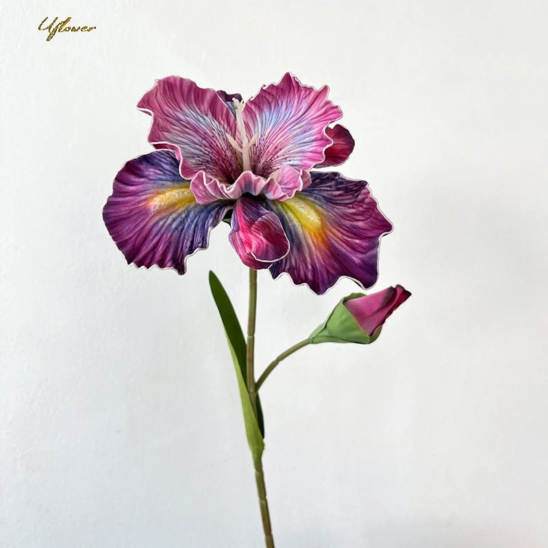 17" Faux Iris Flower Bundle