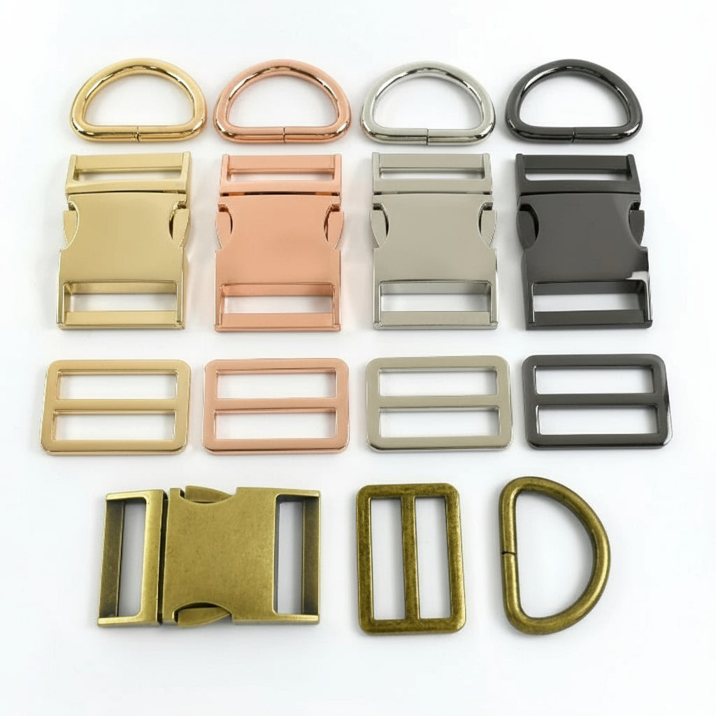 15-38mm Metal D Ring DIY Accessories Buckle Set