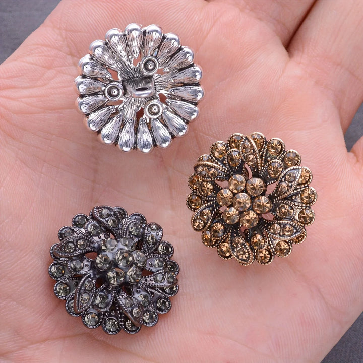 3 PC / Shaio Rhinestone Buttons