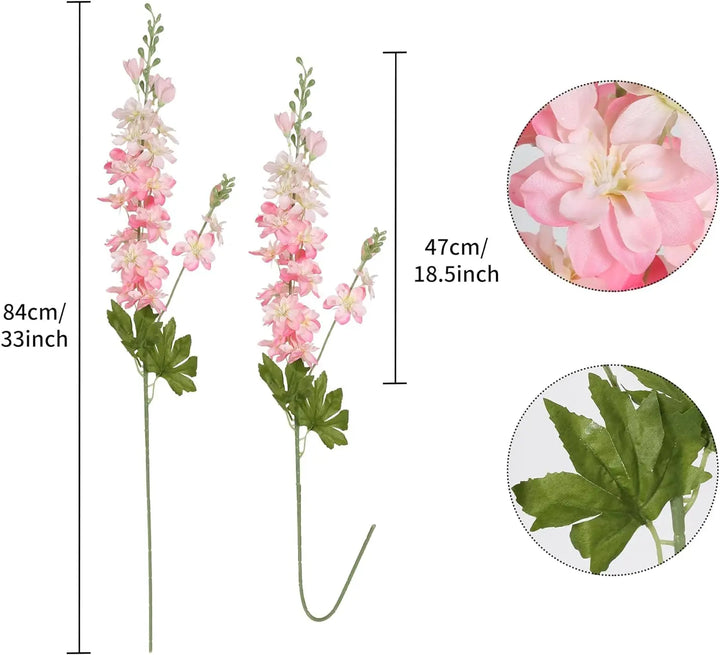 6 PC / Blue Delphinium Fake Flower