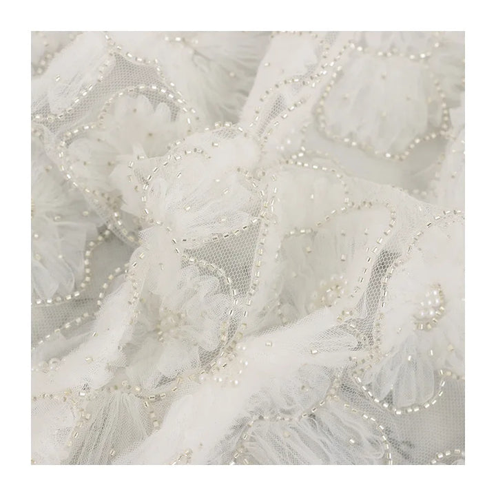 Aven Embroidered Tulle Lace Fabric