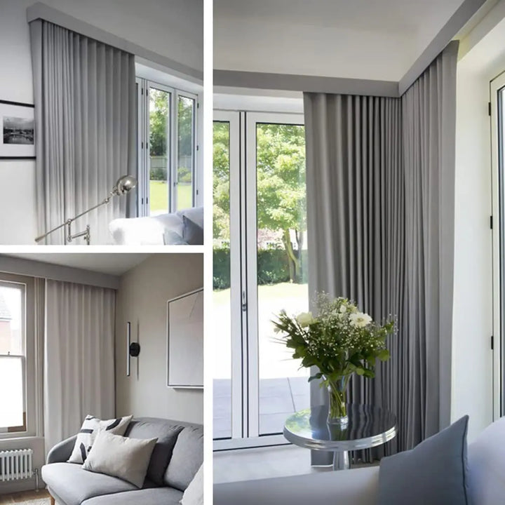 Modern Flat Pelmet Cornice Curtain Heading
