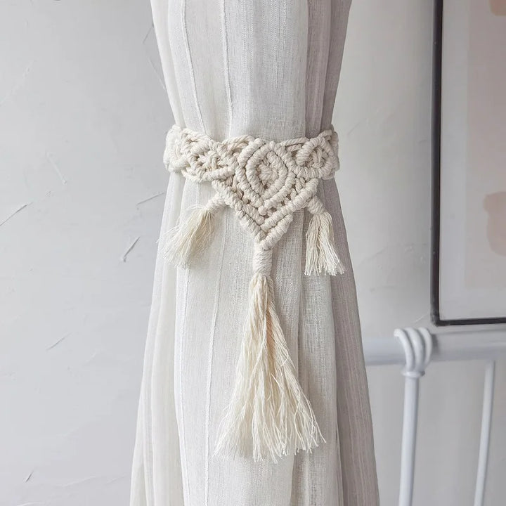 Moriel Bohemian Style Hand-woven Curtain Tie