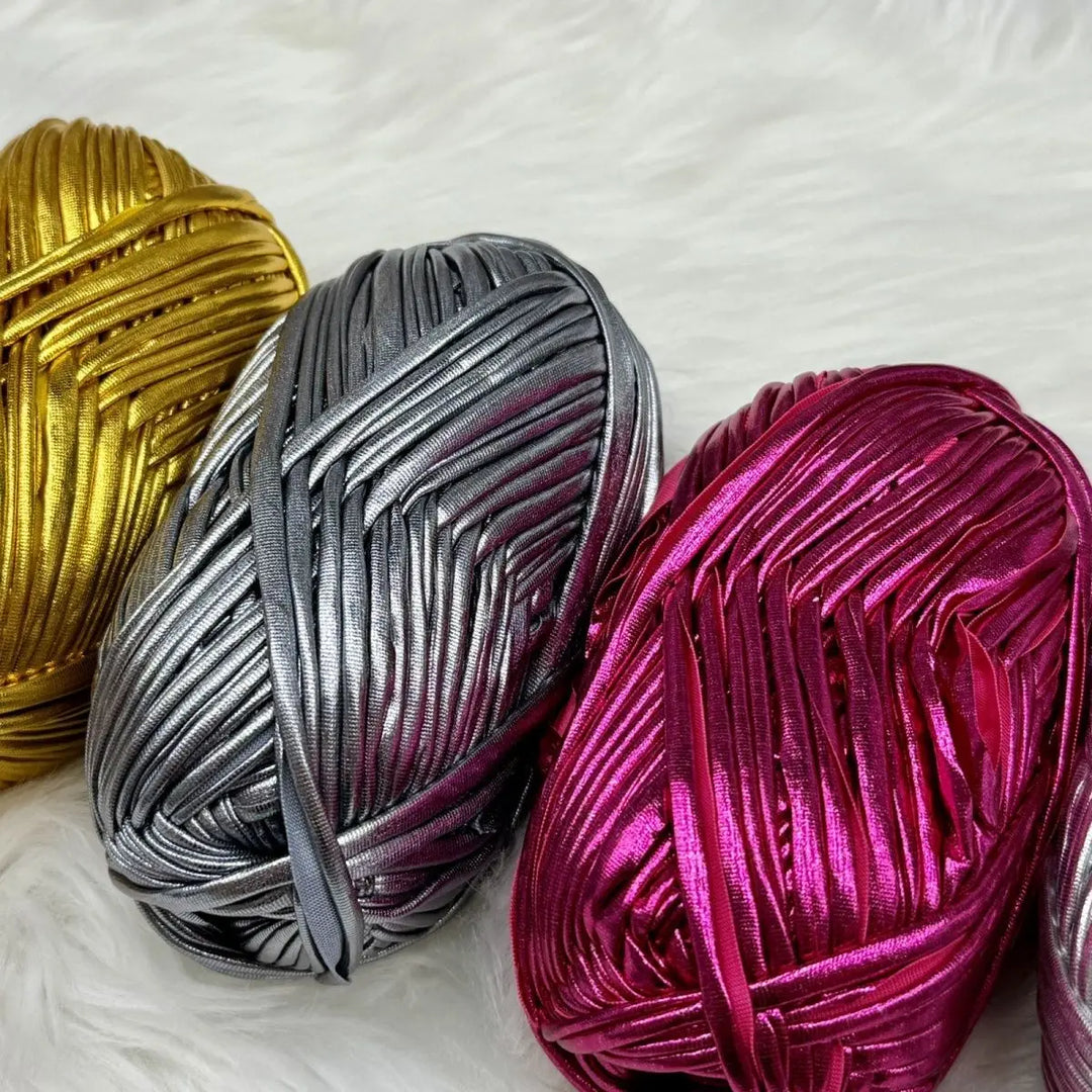 Metal Style Silver Cloth Strip Thread